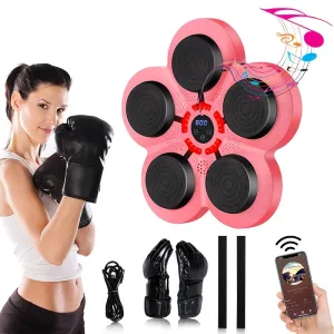 Intelligent Music Boxing Trainer Wall-Mounted with Gloves