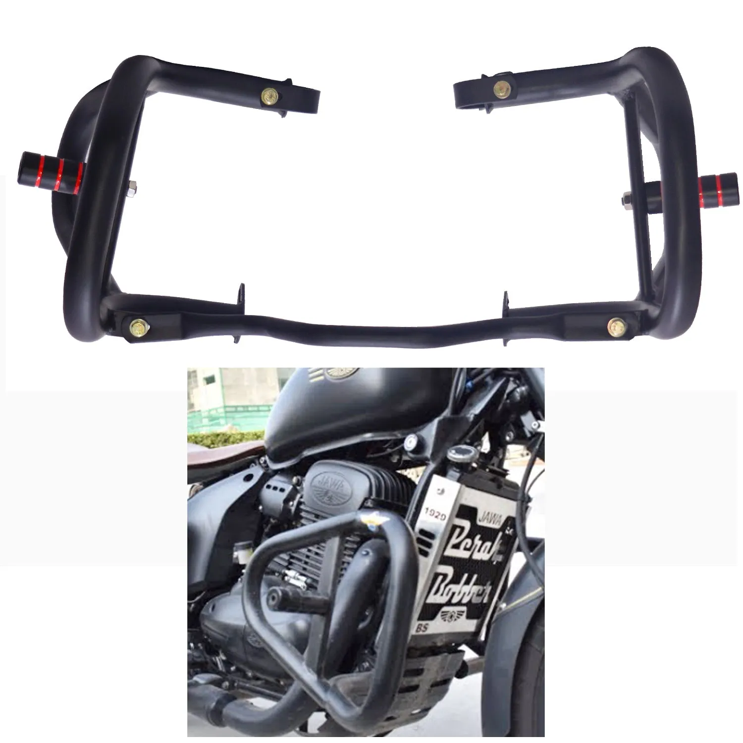 Jawa Armour Crash Guard With Frame Sliders For ,Jawa Perak, Jawa classic ,42