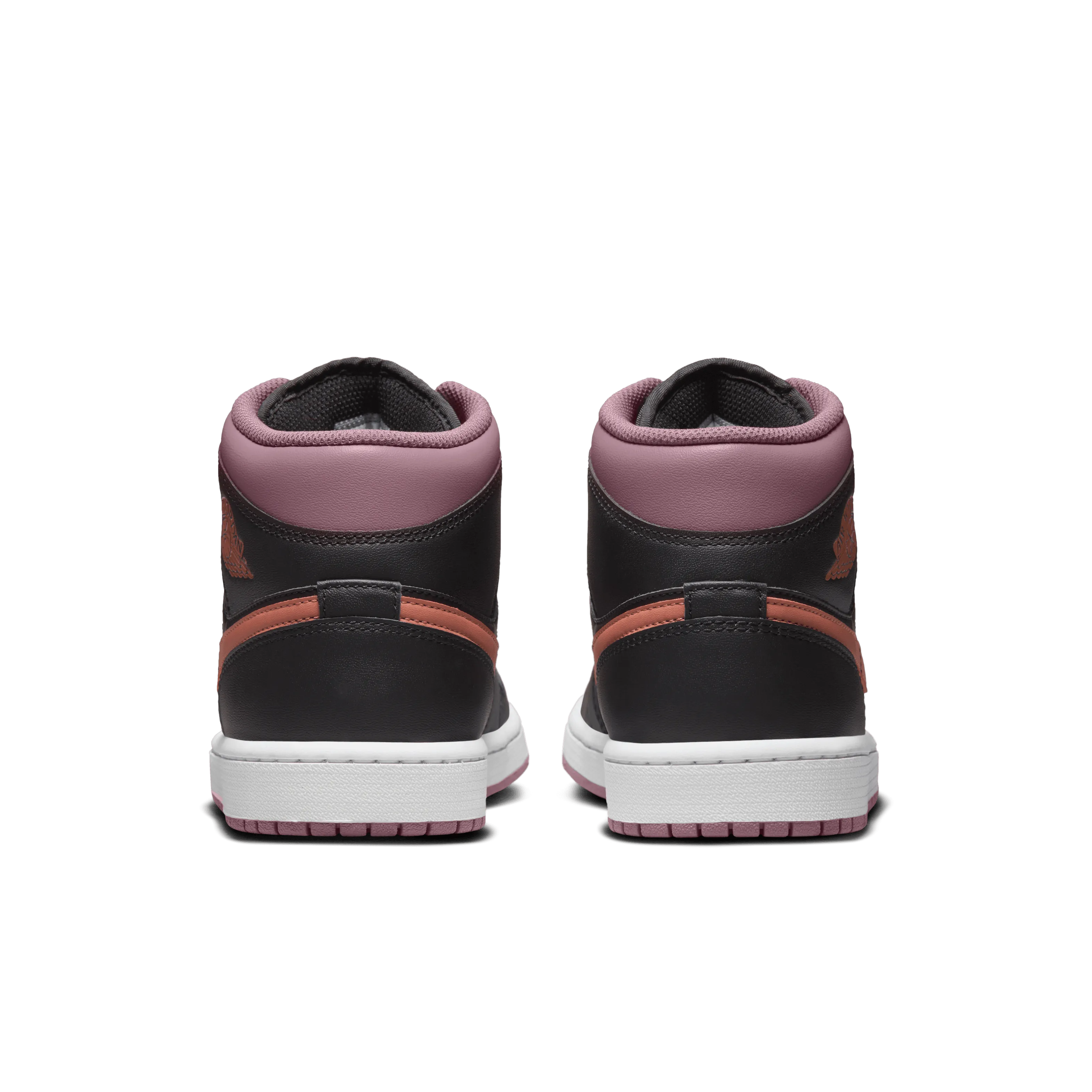 Jordan - Men - Air Jordan 1 Mid SE - Black/Orange/Mauve/White