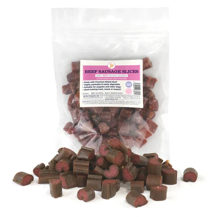 JR Pet Products Premium Sliced Beef Sausage