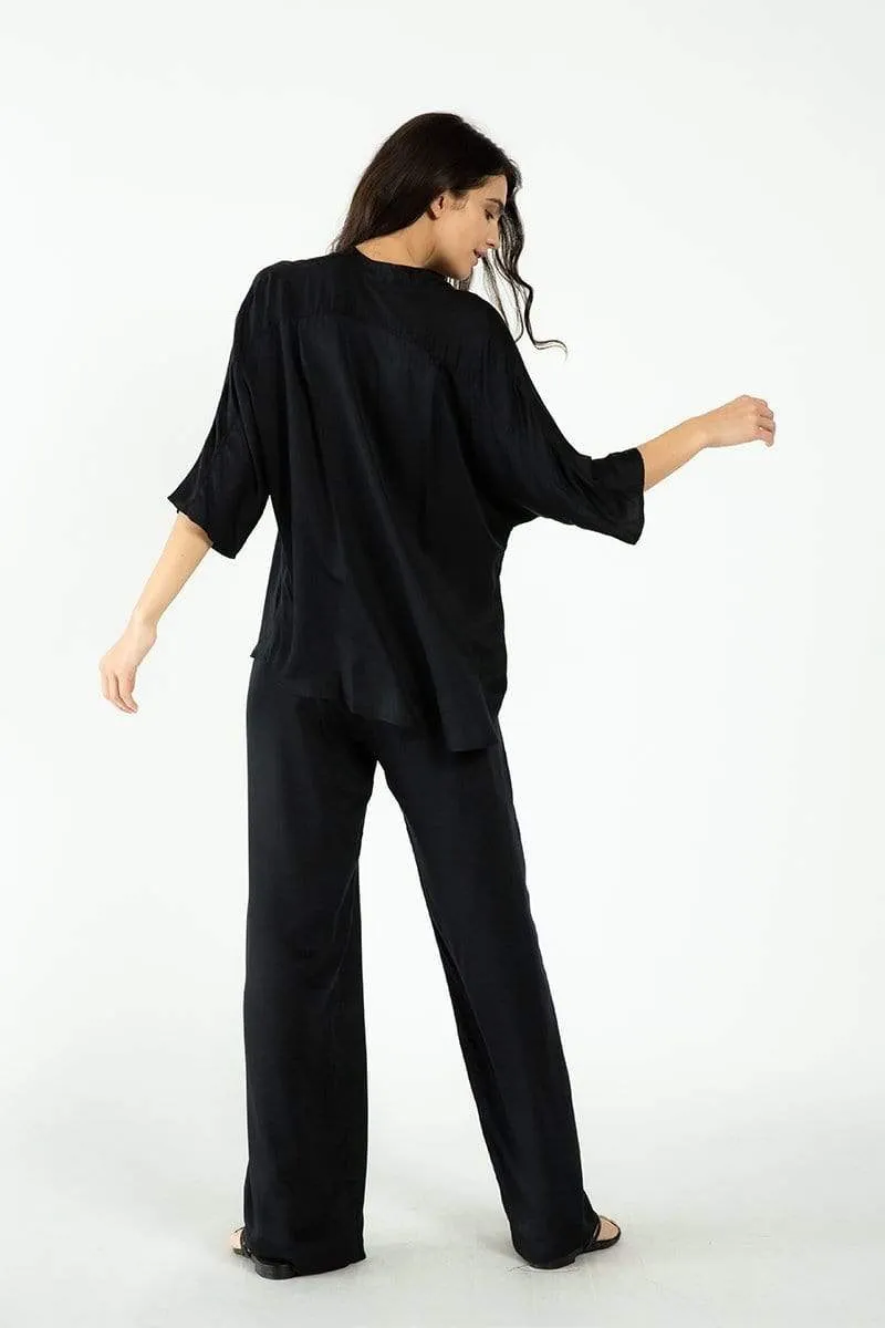Kerala TENCEL™ Modal 3/4 Sleeve V-Neck Blouse | Multiple Colours