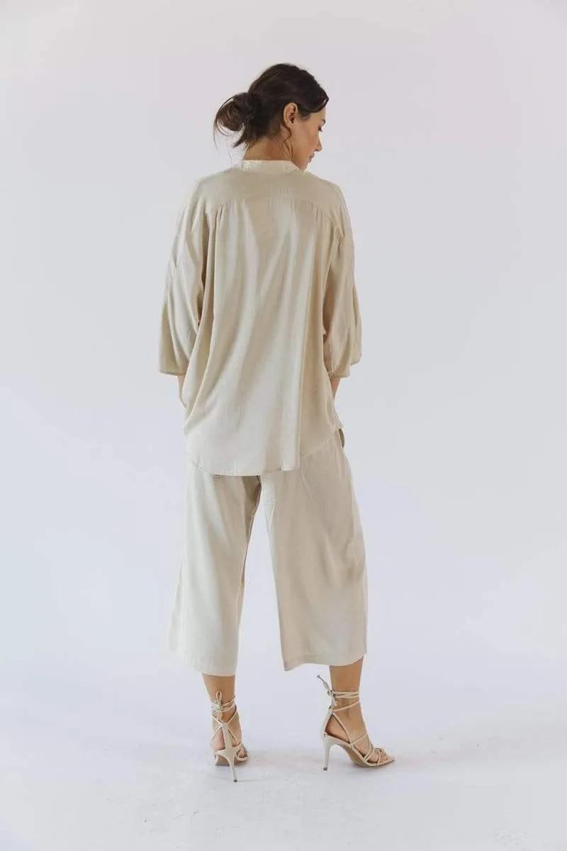 Kerala TENCEL™ Modal 3/4 Sleeve V-Neck Blouse | Multiple Colours