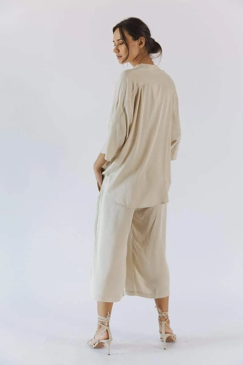 Kerala TENCEL™ Modal 3/4 Sleeve V-Neck Blouse | Multiple Colours