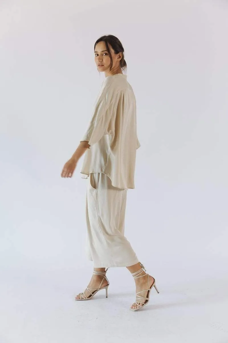 Kerala TENCEL™ Modal 3/4 Sleeve V-Neck Blouse | Multiple Colours