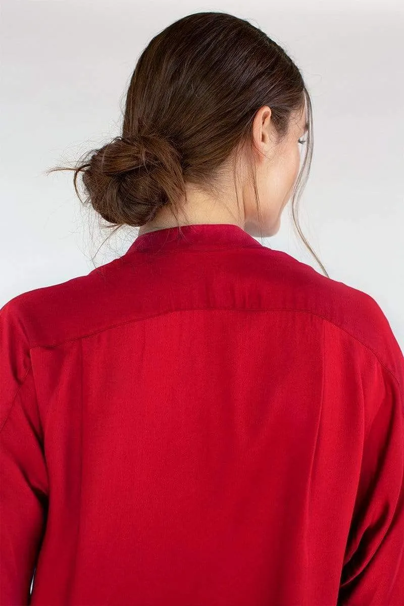Kerala TENCEL™ Modal 3/4 Sleeve V-Neck Blouse | Multiple Colours
