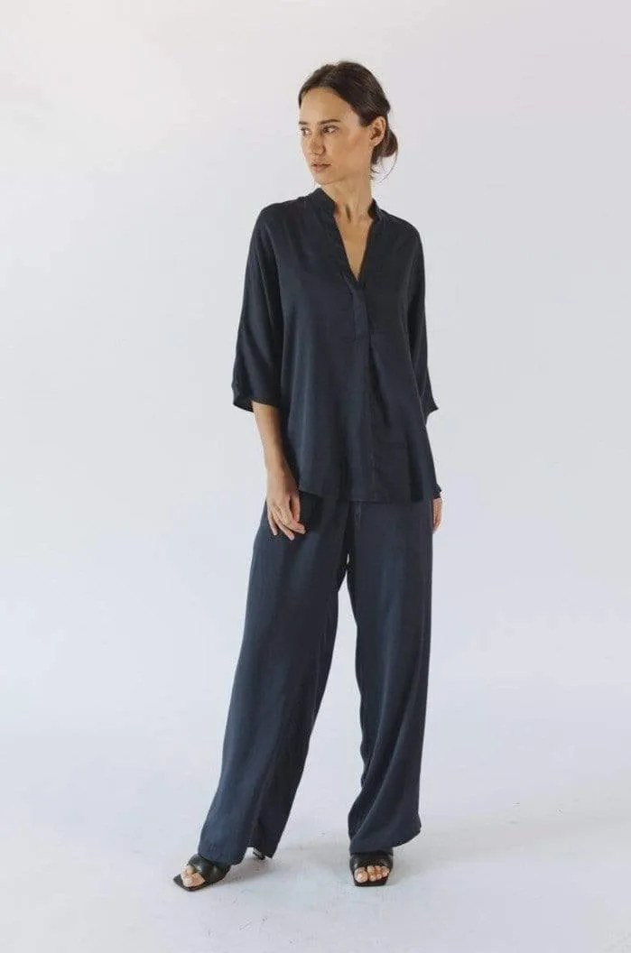 Kerala TENCEL™ Modal 3/4 Sleeve V-Neck Blouse | Multiple Colours