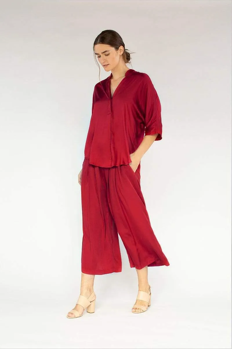 Kerala TENCEL™ Modal 3/4 Sleeve V-Neck Blouse | Multiple Colours