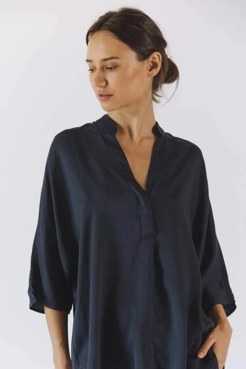 Kerala TENCEL™ Modal 3/4 Sleeve V-Neck Blouse | Multiple Colours