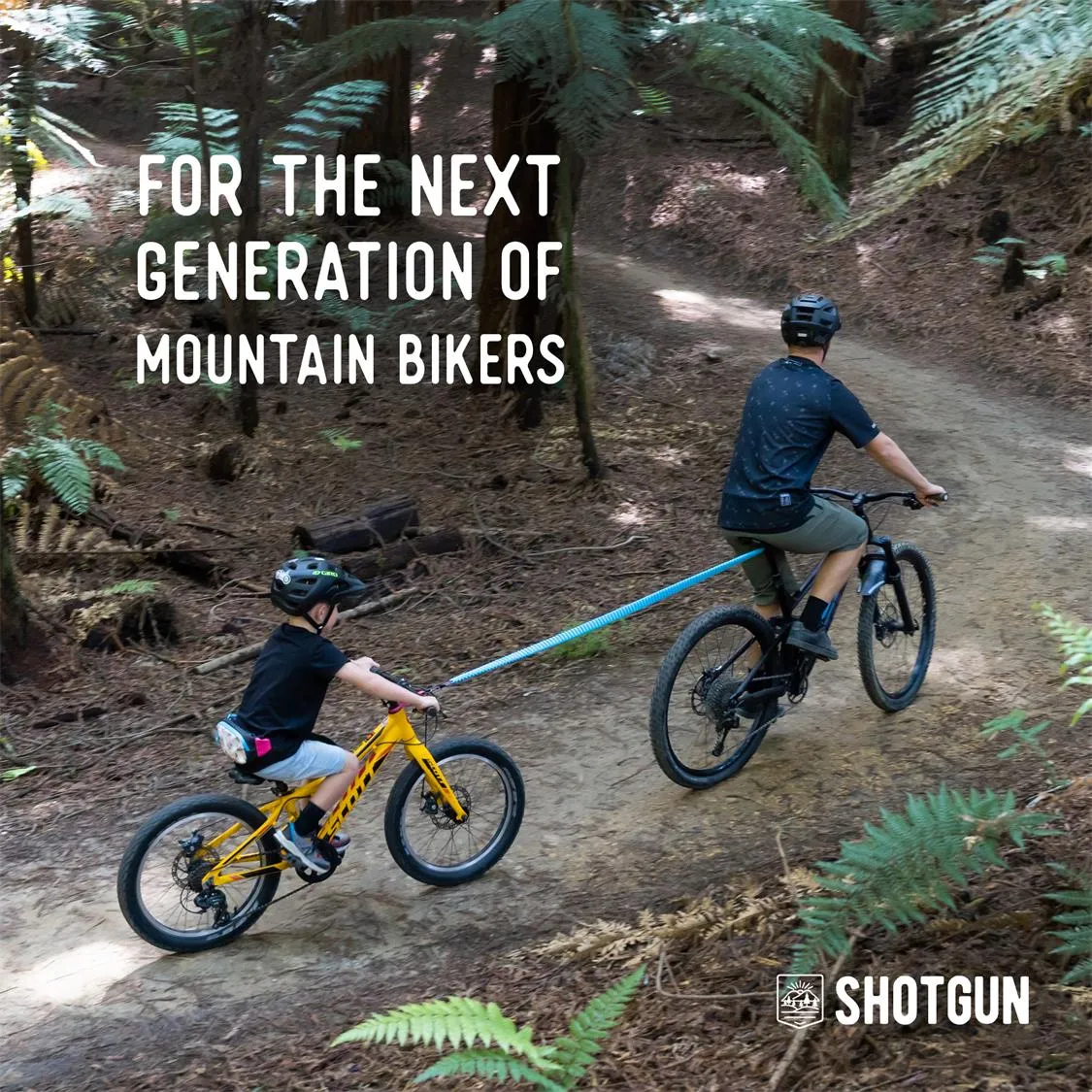 Kids Ride Shotgun - MTB Tow Rope   Hip Pack Combo