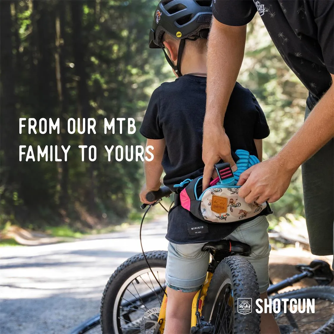Kids Ride Shotgun - MTB Tow Rope   Hip Pack Combo