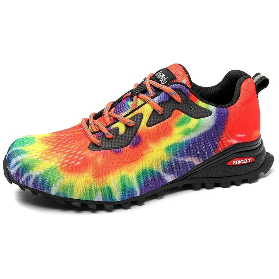 Kricely Men's Trail Running Shoes Breathable Lightweight Gym Shoes, Jogging and Outdoor Sports Hiking Sneakers  Wide Fit