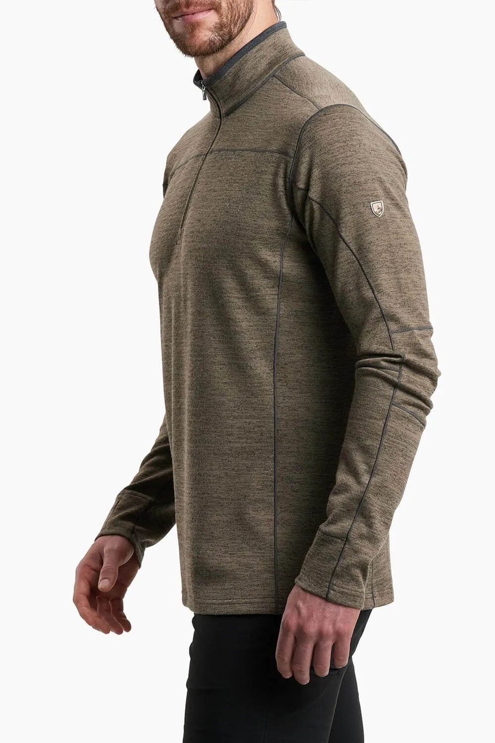 Kuhl Ryzer 1/4 Zip Pullover for Men in Oatmeal | 3112-OATMEAL