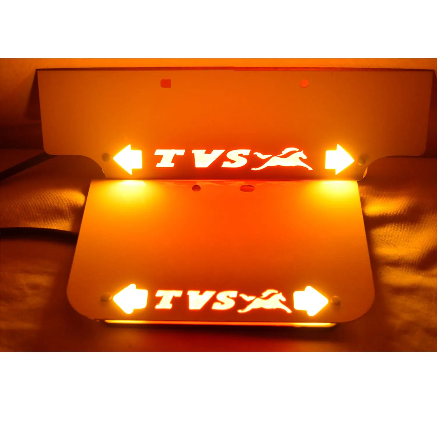 LED Number plate with Indicator For - All Model TVS Bike.