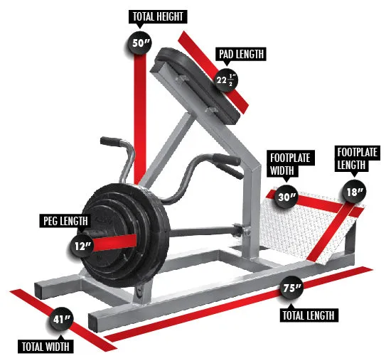 LEGEND FITNESS INCLINE LEVER T-BAR ROW - 3110