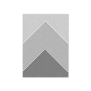 Line Poster Landscape Mountain Forest Wall Art