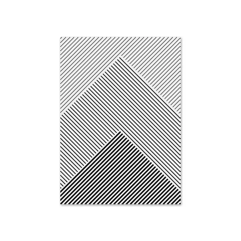 Line Poster Landscape Mountain Forest Wall Art