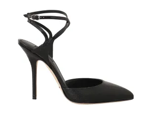 Lizard Skin Leather Ankle Strap
