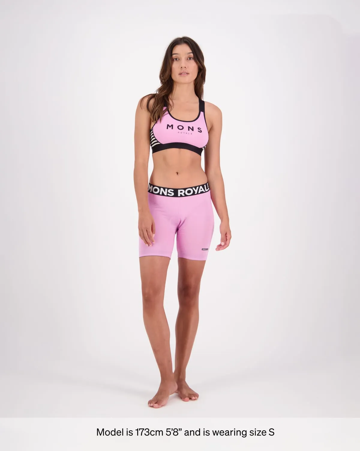 Low Pro Merino Bike Liner - Pop Pink