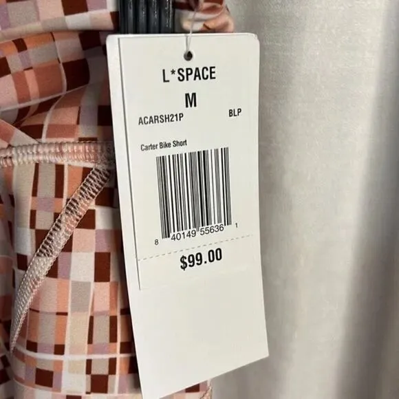 L*Space NWT Active Block Party Carter Bike Shorts - M ($99) XS fit