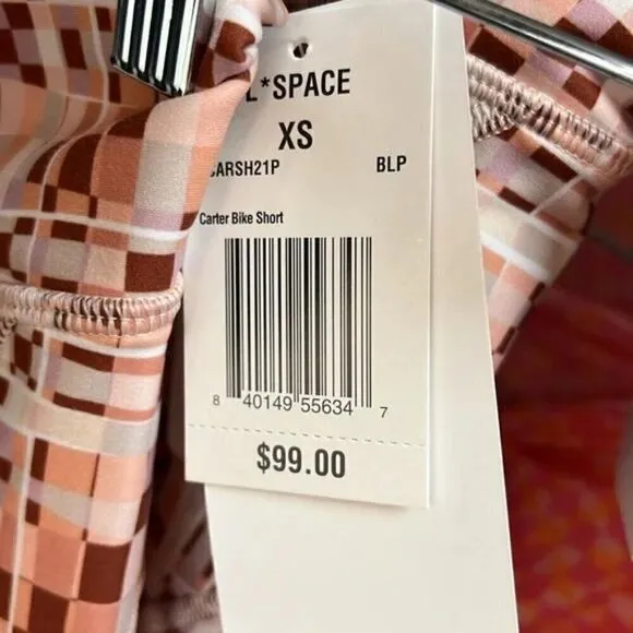 L*Space NWT Active Block Party Carter Bike Shorts - M ($99) XS fit