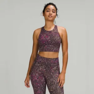 Lululemon Wunder Train Long-Line Bra in Topography Multi Size 8