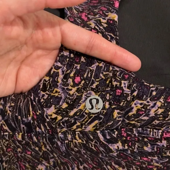 Lululemon Wunder Train Long-Line Bra in Topography Multi Size 8