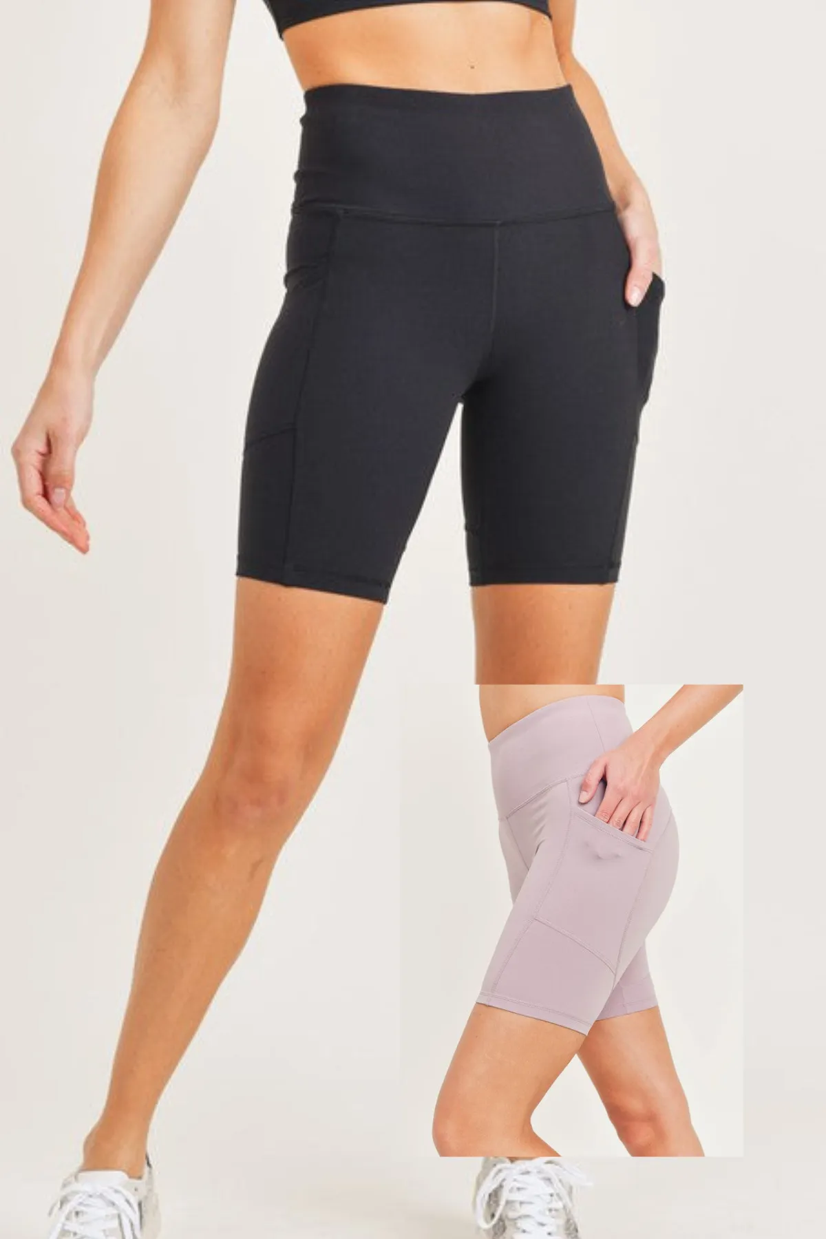 Lycra High-Impact Biker Shorts- 2 colors!