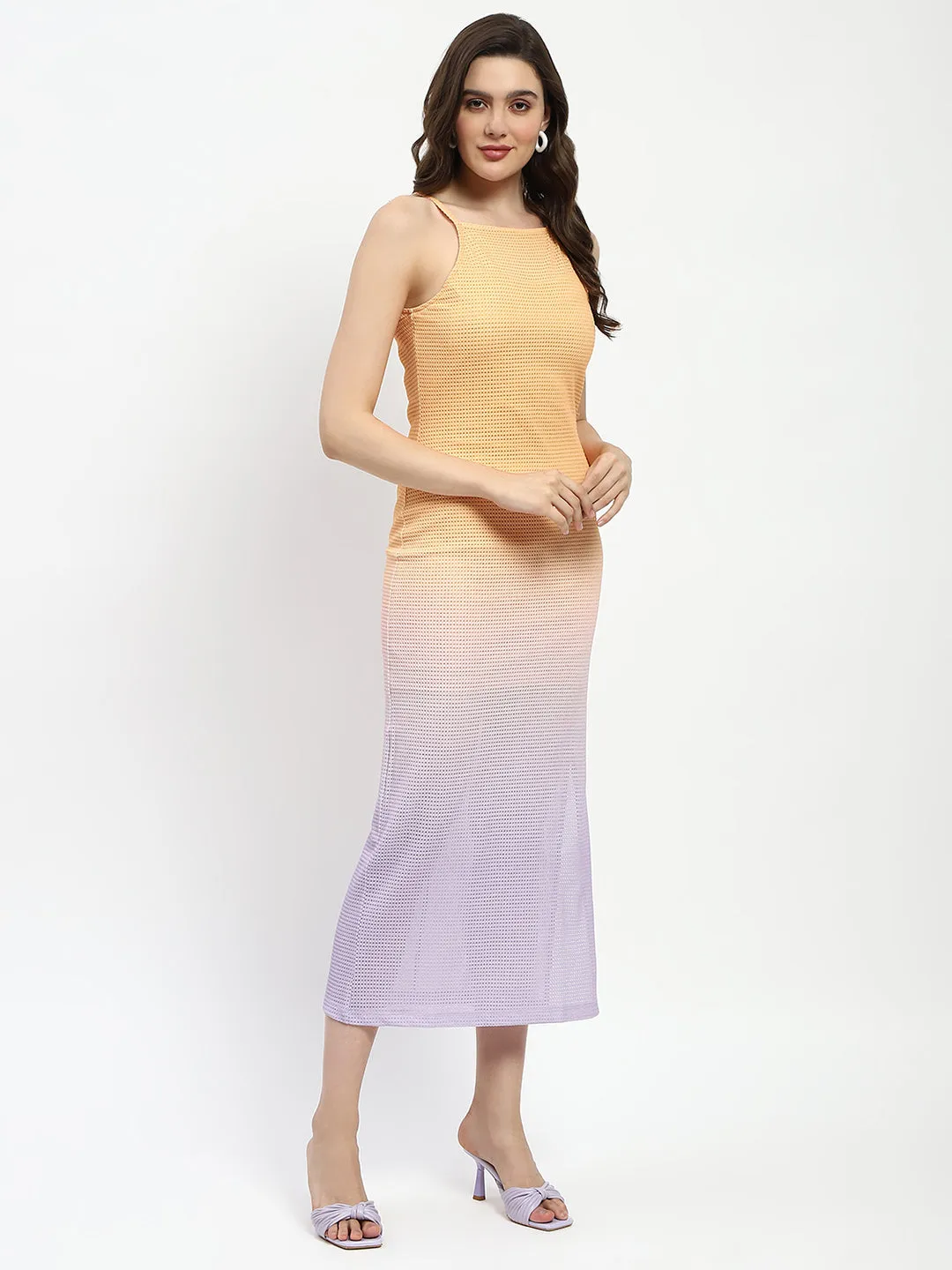 Madame Mustard Ombre Knit Cami Bodycon Dress
