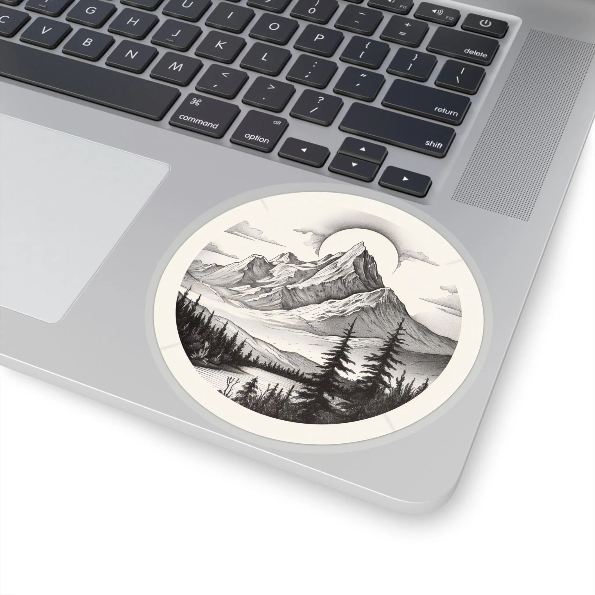 Majestic Mountain Tranquility Sticker
