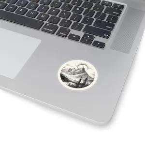 Majestic Mountain Tranquility Sticker