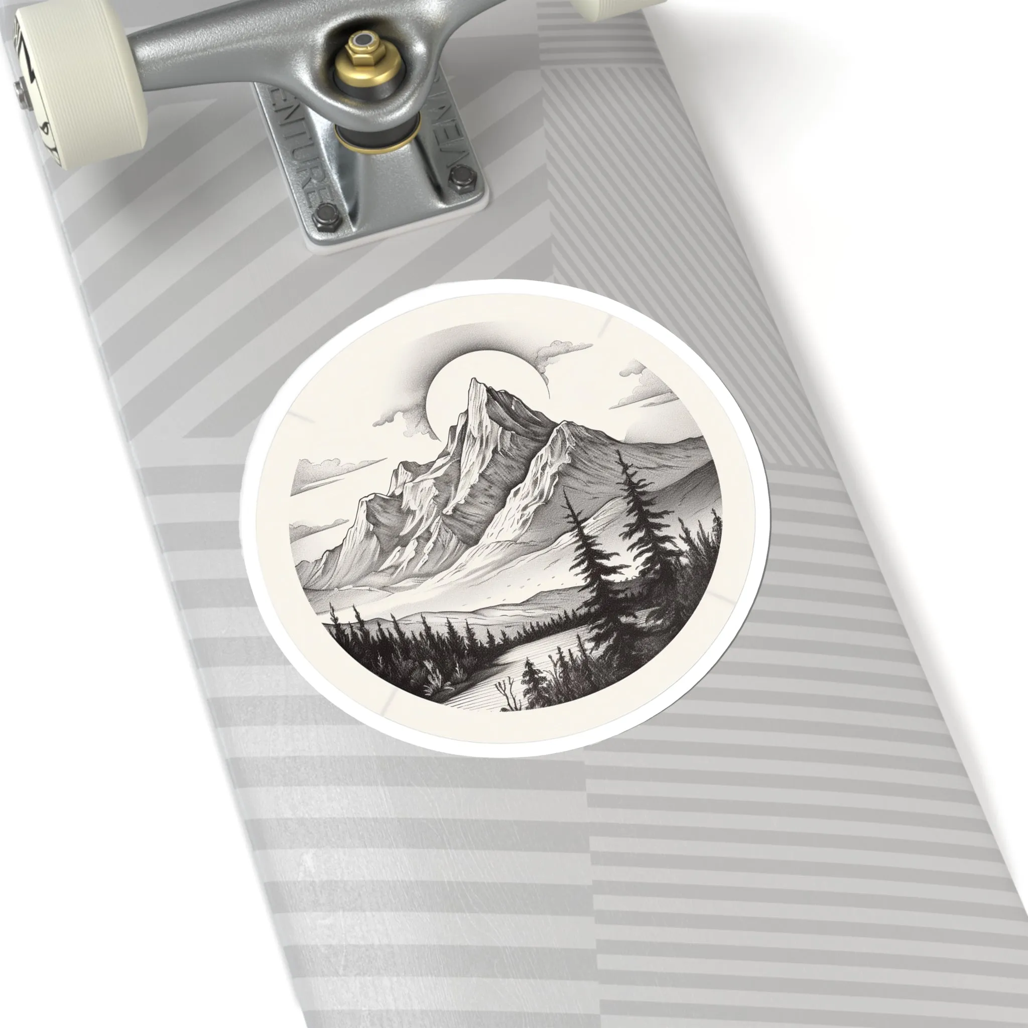 Majestic Mountain Tranquility Sticker