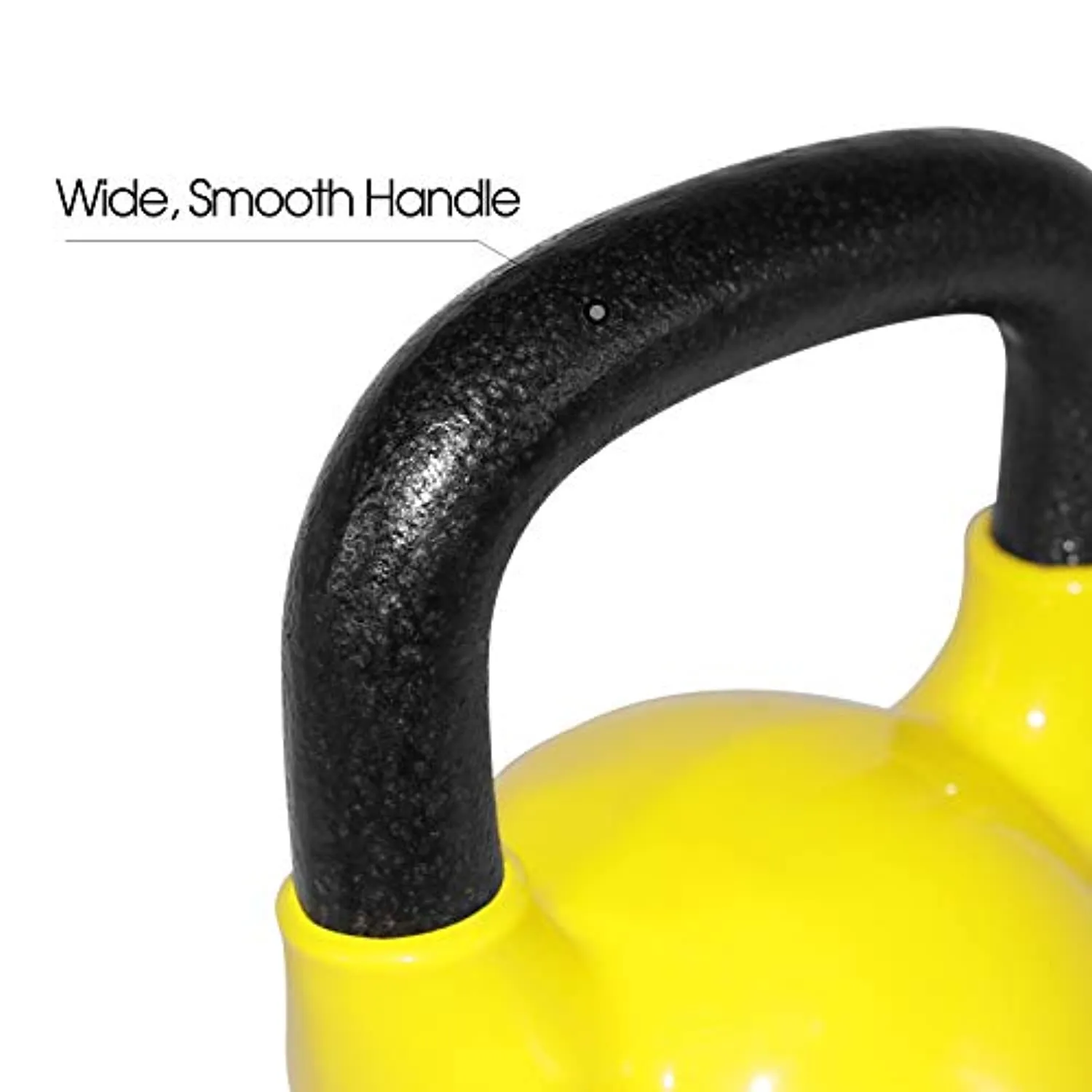 MBAT Vinyl Coated Kettlebells with Thick Rubber Base- Cast Iron Strength Training Fitness Weight Available: 10, 15, 20, 25 LBS