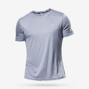 Men Running T Shirt Quick Dry Fitness Shirt Training Exercise Clothes Sport Shirt Tops Lightweight