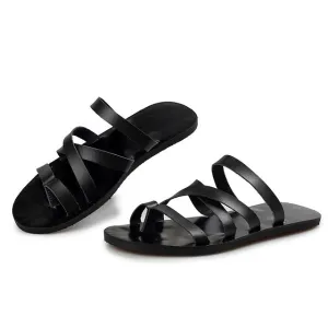 Men Summer Fashion Leather Sandals..