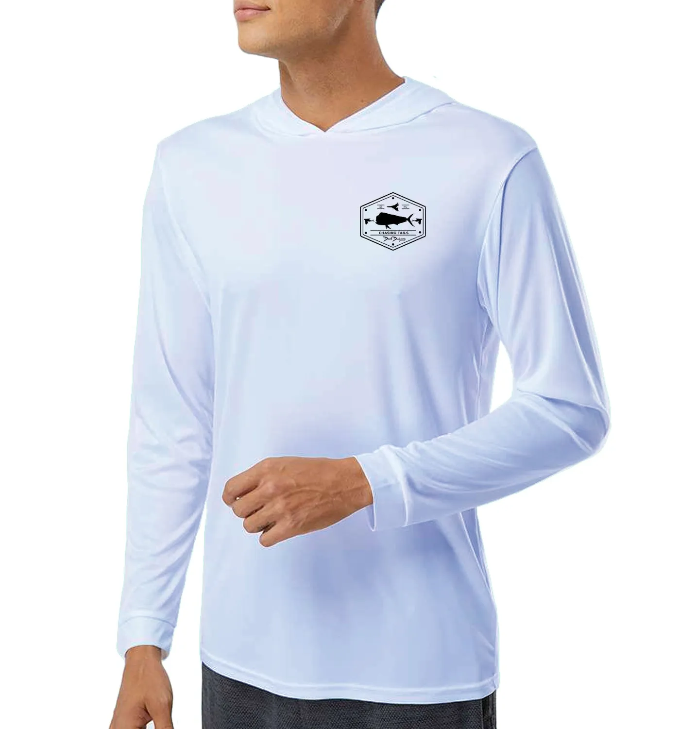 Men's Chasing Tails Mahi Pearl Grey Performance Hoodie