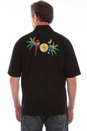 Men's Farthest Point Collection Shirt: Short Sleeve Five O'Clock Somewhere