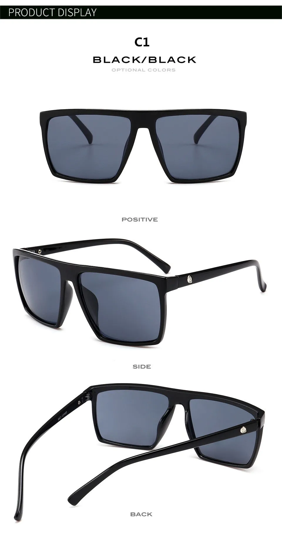 Men's Fashion Outdoor Aviator Sunglasses In 6 Color Options