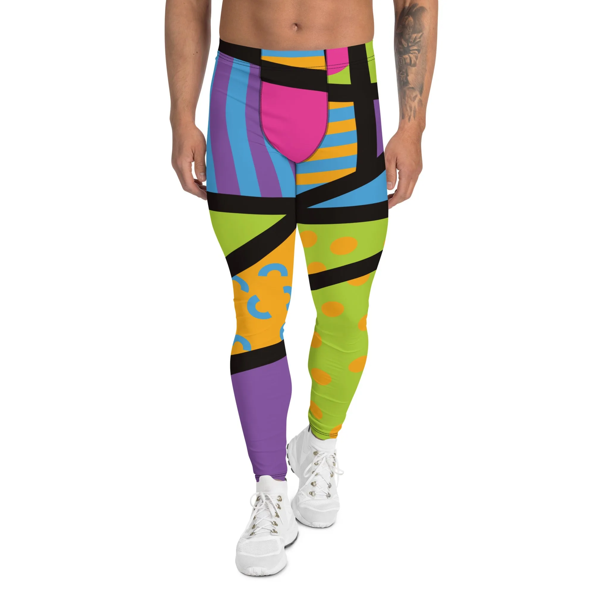 Mens Leggings, Memphis Harajuku
