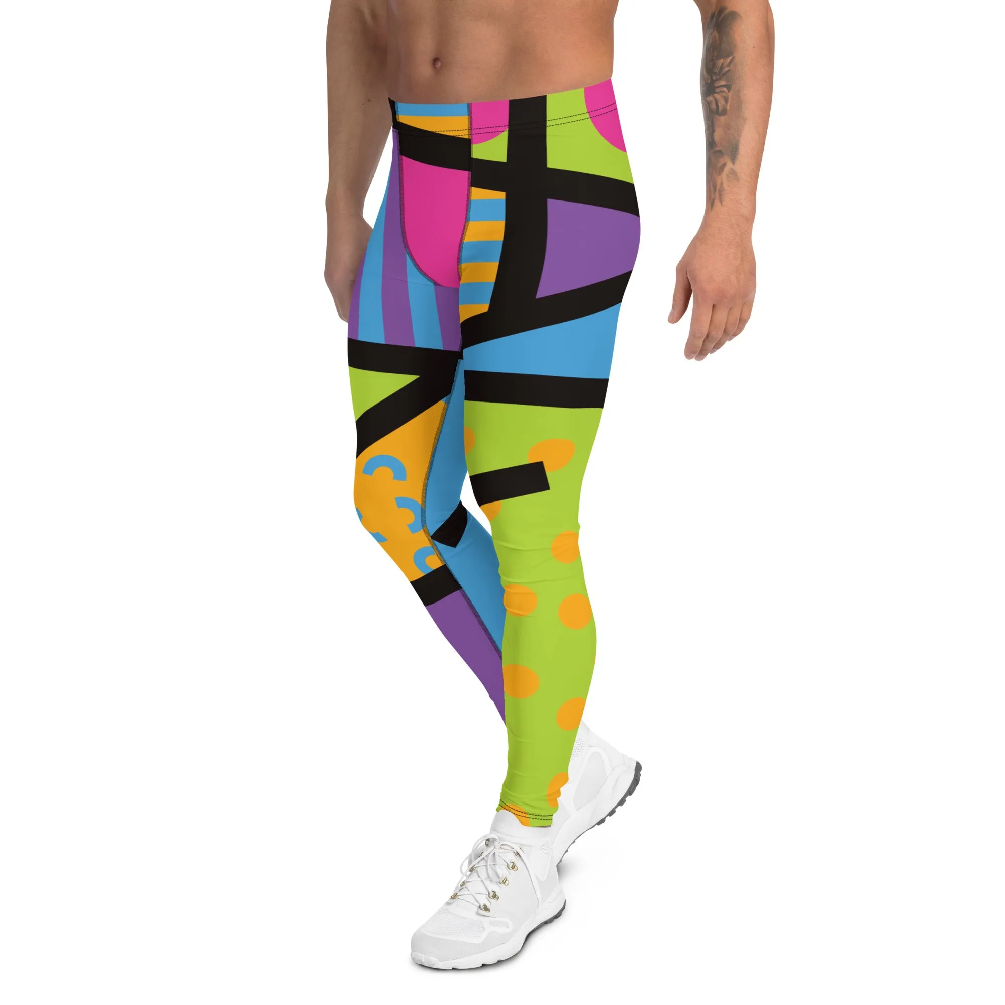 Mens Leggings, Memphis Harajuku