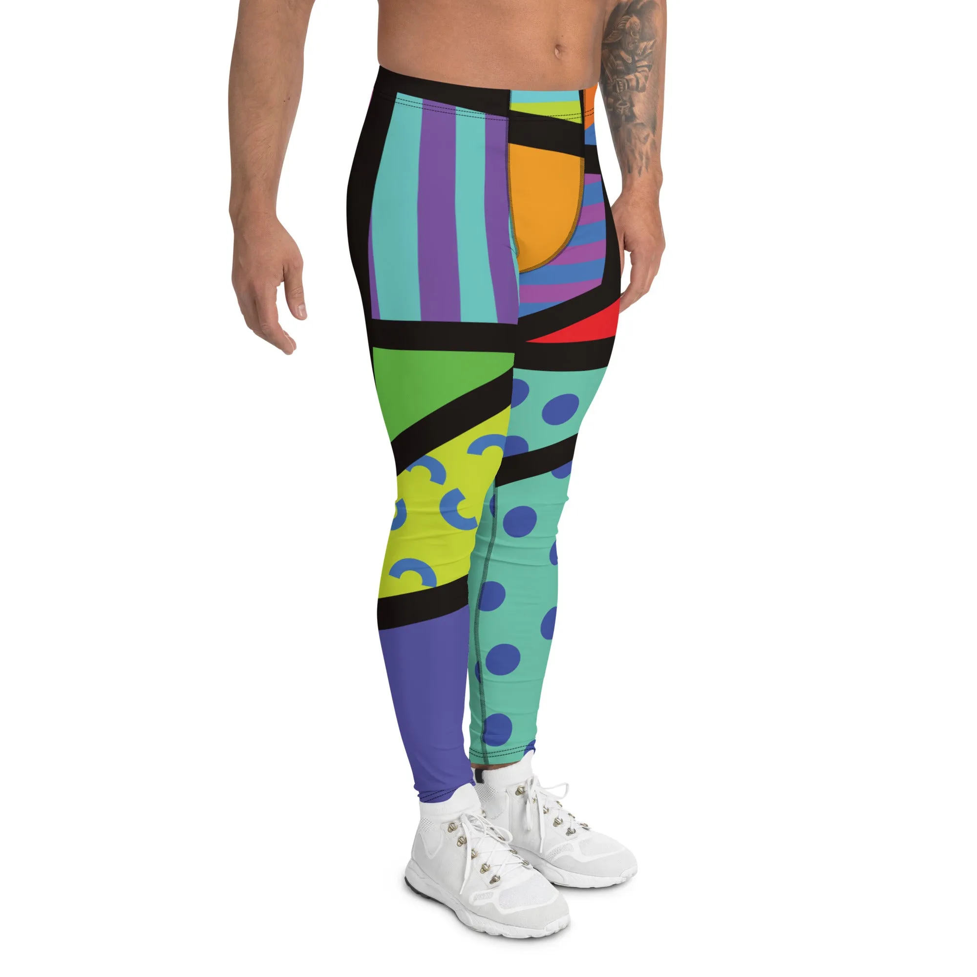 Mens Leggings, Memphis Harajuku
