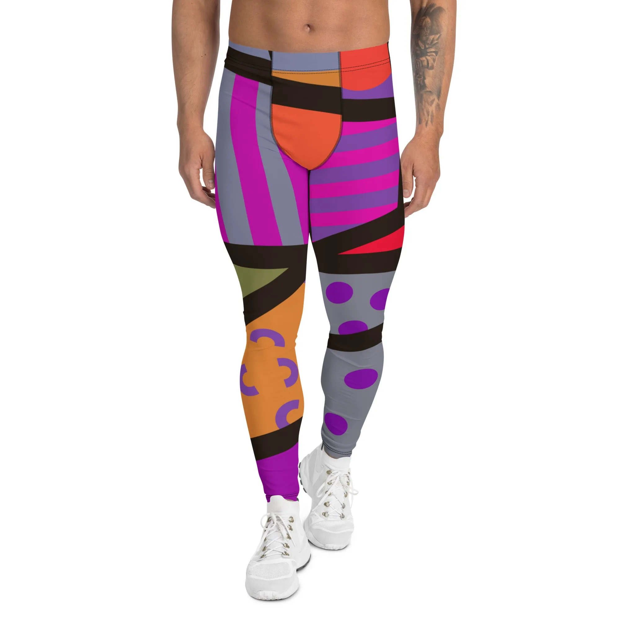 Mens Leggings, Memphis Harajuku