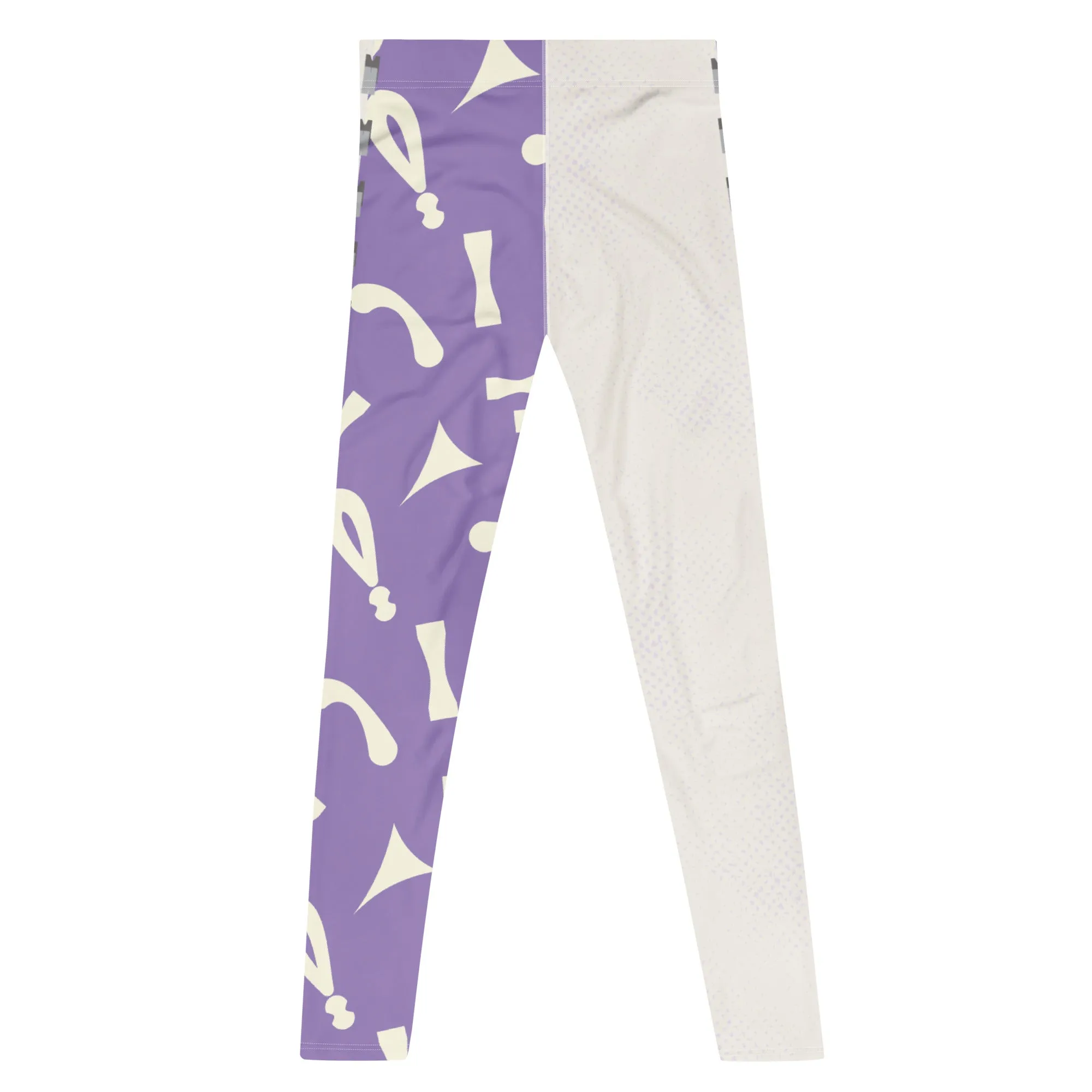 Mens Leggings, Retro Pro Wrestling Swirls