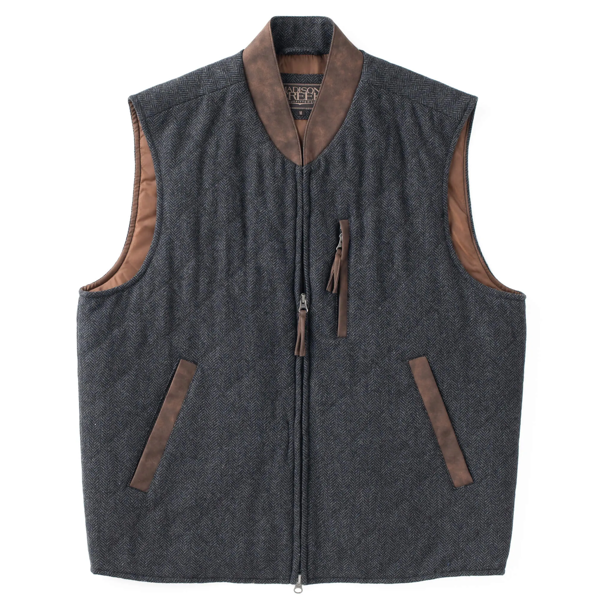 Men's Madison Creek | Kennesaw Concealed Carry Quilted Wool Vest | Charcoal