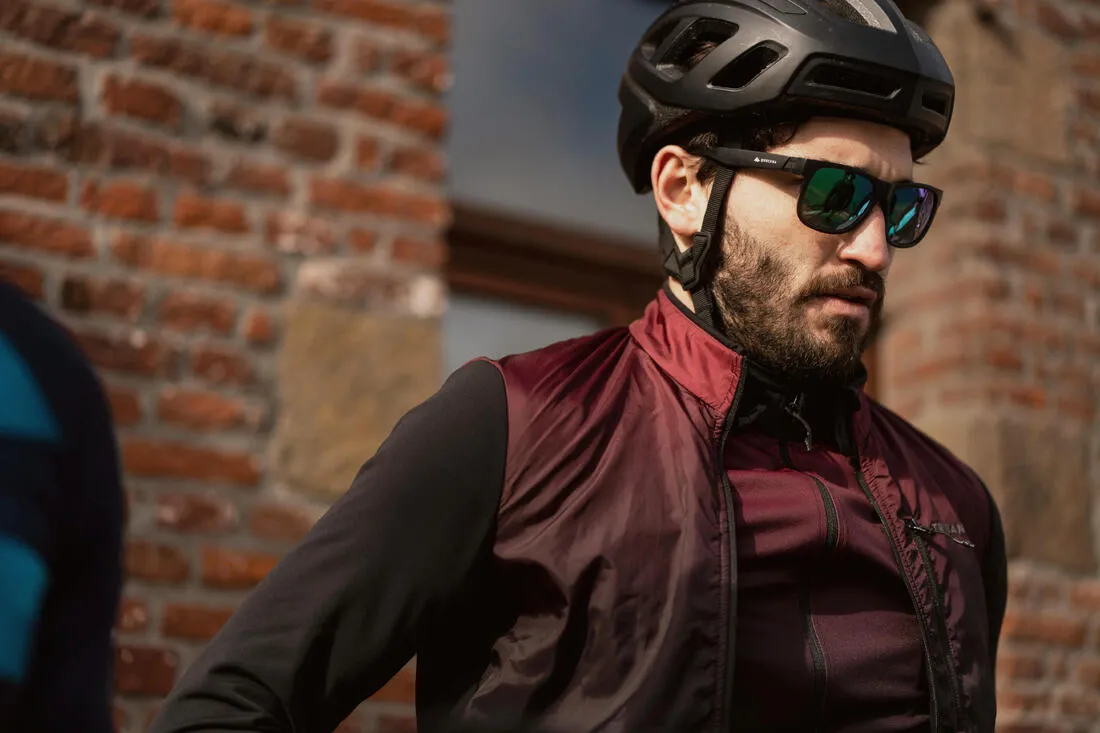 Men's Mid-Season Long-Sleeved Road Cycling Jersey RC500 - Shield