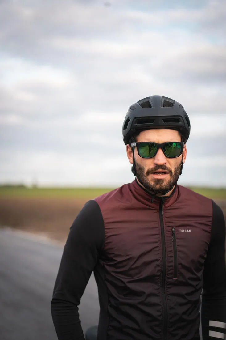 Men's Mid-Season Long-Sleeved Road Cycling Jersey RC500 - Shield