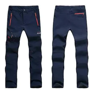 Mens Outdoor Water-repellent Thicken Cargo Pants