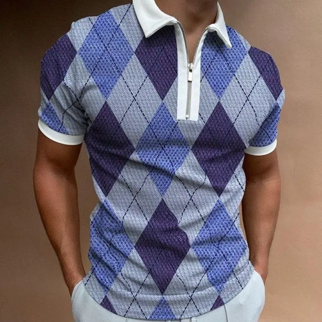Men's Short-Sleeved Polo Shirt - Size M-3XL