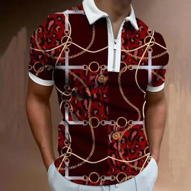 Men's Short-Sleeved Polo Shirt - Size M-3XL