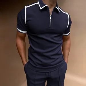 Men's Short-Sleeved Polo Shirt - Size M-3XL