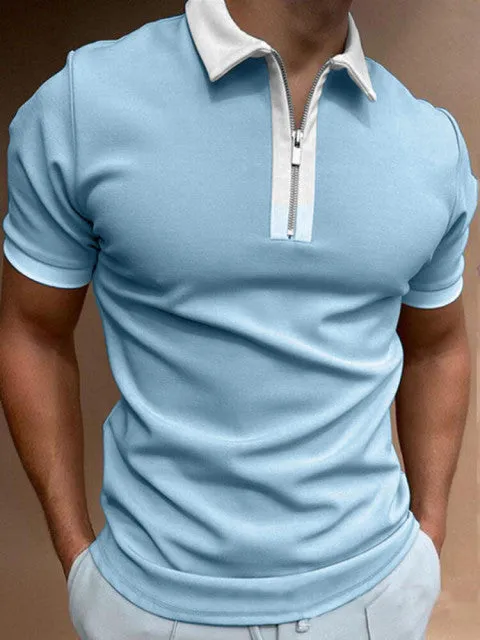 Men's Short-Sleeved Polo Shirt - Size M-3XL